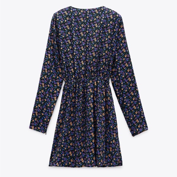 ZARA Shoulder ZARA BLUE FLORAL PRINTED Floral Print - Picture 7 of 15